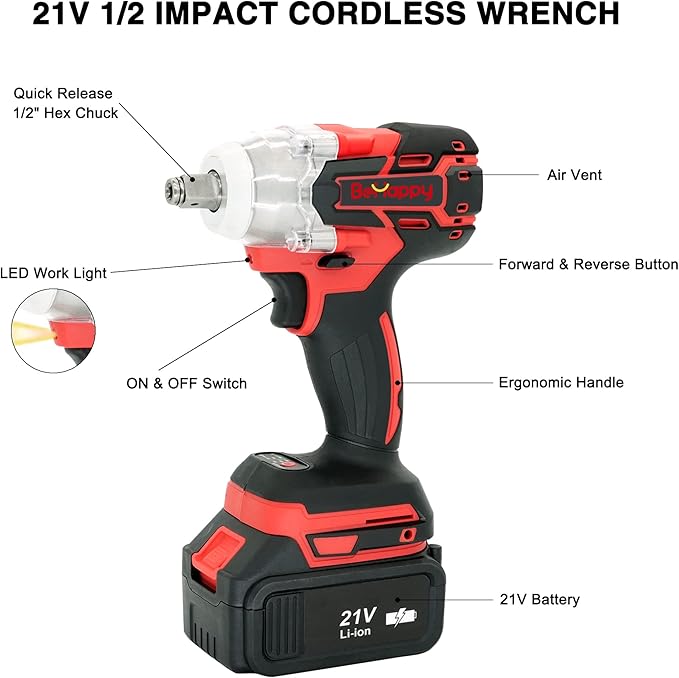 TorqueMax™ 21V Brushless Cordless Impact Wrench