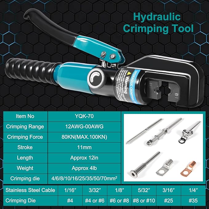 HydroCrimp™ 10-Ton Hydraulic Crimping Tool