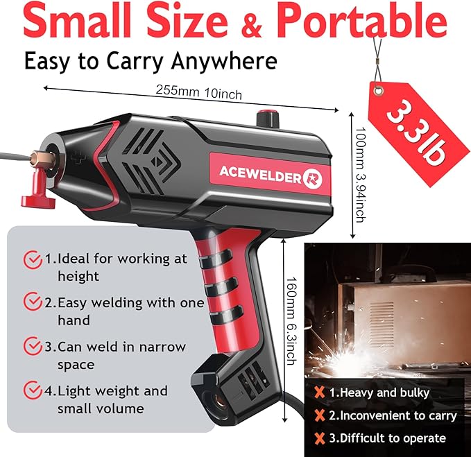 WeldPro™ 120A Handheld ARC Welder Kit